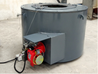 round gas  melting furnace