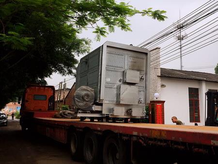 Customized 3.6M wood chips gasifier burner deliver to HUNAN.JPG