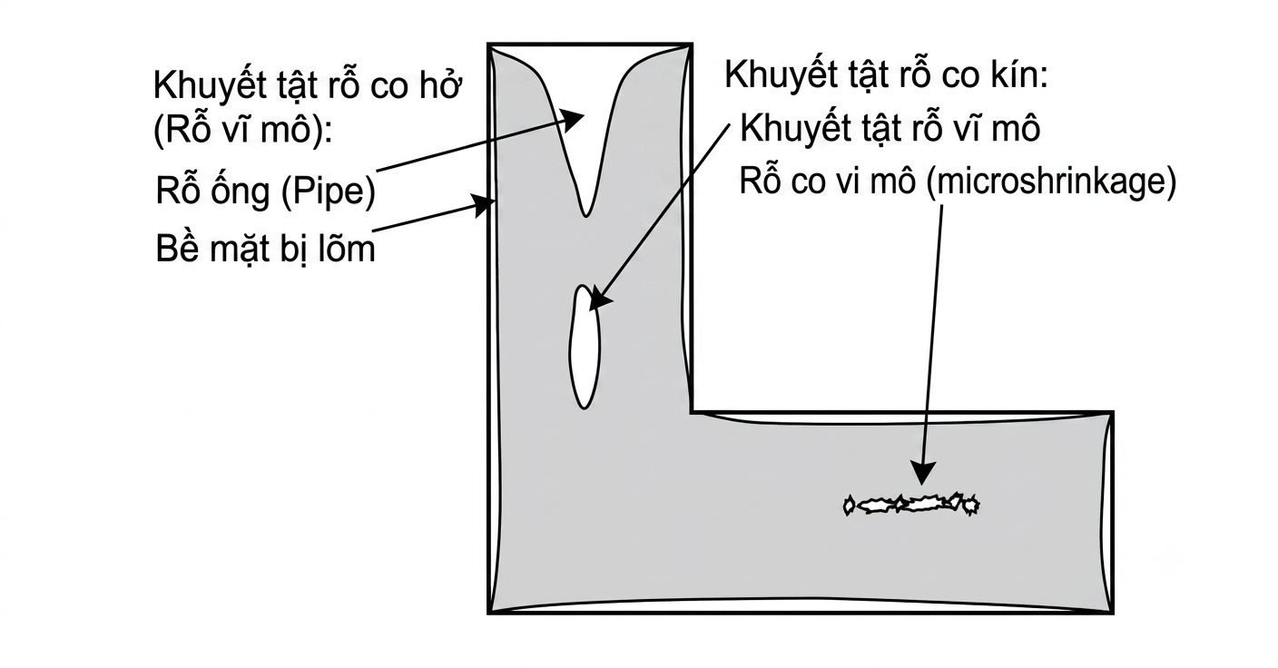 PHÂN TÍCH KỸ THUẬT: NGUYÊN NHÂN VÀ GIẢI PHÁP KHẮC PHỤC HIỆN TƯỢNG CO NGÓT TRONG ĐÚC PHÔI NHÔM 1 Khắc phục khuyết tật co ngót trong đúc nhôm